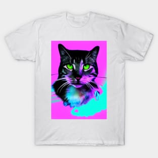 Cat green eyes t-shirt T-Shirt